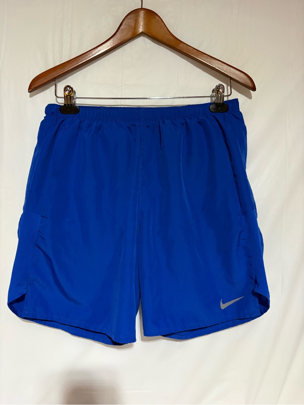 Nike Men’s Athletic Shorts in Royal Blue with Reflective Swoosh